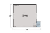 Shingle-Style House Plan - Garage 20-246 - 1st Floor Plan 