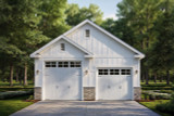 Farmhouse House Plan - RV Garage 20-346 - Front Exterior 