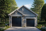 Farmhouse House Plan - RV Garage 20-346 - Front Exterior 