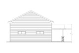 Secondary Image - Craftsman House Plan - RV Garage 20-245 - Rear Exterior 