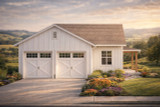 Farmhouse House Plan - Garage 20-664 - Front Exterior 
