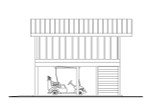 Farmhouse House Plan - Carport 20-684 - Right Exterior 