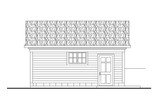 Farmhouse House Plan - Garage 20-696 - Left Exterior 