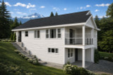 Cottage House Plan - Willow Bend 60-080 - Exterior 