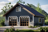 Traditional House Plan - Garage 20-005 - Front Exterior 