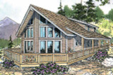 A-Frame House Plan - Gerard 30-288 - Exterior 