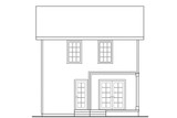 Cottage House Plan - Emerson 30-108 - Rear Exterior 