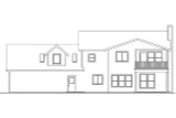 Traditional House Plan - Thornebury 30-605 - Rear Exterior 