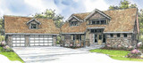 Lodge Style House Plan - Mariposa 10-351 - Front Exterior 