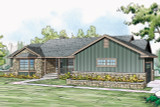Ranch House Plan - Eastport 10-548 - Front Exterior 