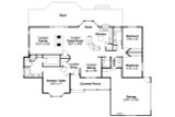 Ranch House Plan - Eastport 10-548 - 1st Floor Plan 