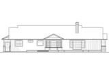 Secondary Image - Ranch House Plan - Eastport 10-548 - Rear Exterior 