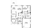 Ranch House Plan - Granbury 30-662 - 1st Floor Plan 