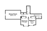 Secondary Image - Craftsman House Plan - Cloverport 30-802 - 2nd Floor Plan 