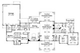 Ranch House Plan - French Glen 31-130 - 1st Floor Plan 