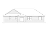 Secondary Image - Ranch House Plan - Hyacinth 31-094 - Rear Exterior 