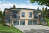Contemporary House Plan - Ashbourne 60-063 - Front Exterior 