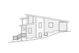 Contemporary House Plan - Ashbourne 60-063 - Right Exterior 