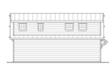 Craftsman House Plan - Garage 20-291 - Left Exterior 