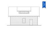 Craftsman House Plan - Elk Cove 31-224 - Rear Exterior 