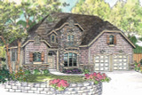 European House Plan - Heartison 10-540 - Front Exterior 