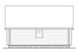 A-Frame House Plan - Chinook 30-011 - Rear Exterior 