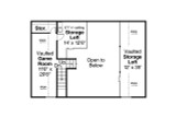 Country House Plan - Garage 20-183 - 2nd Floor Plan 