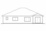 Secondary Image - Craftsman House Plan - Dogwood 30-748 - Rear Exterior 
