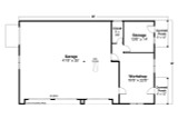 Southwest House Plan - 20-263 - 1st Floor Plan 