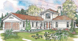 Spanish House Plan - Grandeza 10-136 - Front Exterior 