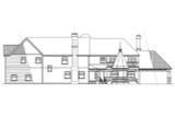Victorian House Plan - Victorian 10-027 - Rear Exterior 