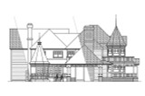 Victorian House Plan - Victorian 10-027 - Left Exterior 