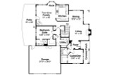 Mediterranean House Plan - Hazleton 30-304 - 1st Floor Plan 