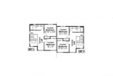 Secondary Image - Modern House Plan - Wellington 60-066 - 2nd Floor Plan 
