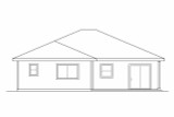 Secondary Image - Craftsman House Plan - Harlequin 30-759 - Rear Exterior 