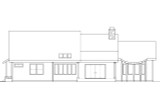 Secondary Image - Ranch House Plan - Rainier 10-303 - Rear Exterior 