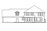 Traditional House Plan - Glenhurst 30-372 - Rear Exterior 