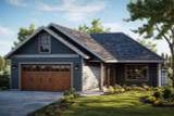 Ranch House Plan - Andover 30-824 - Front Exterior 