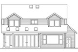 Country House Plan - Marion 30-174 - Rear Exterior 