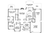 European House Plan - Littlefield 30-717 - 1st Floor Plan 