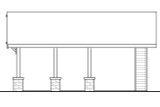 Craftsman House Plan - Carport 20-316 - Right Exterior 