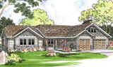 Craftsman House Plan - Pinedale 30-228 - Front Exterior 