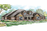 Traditional House Plan - Monticello 30-734 - Front Exterior 