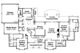 Traditional House Plan - Monticello 30-734 - 1st Floor Plan 