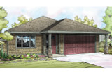 Prairie House Plan - Pine Creek 30-885 - Front Exterior 