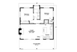 Country House Plan - Iris Cottage 31-283 - 1st Floor Plan 