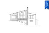 Modern House Plan - Bellfountain 31-262 - Rear Exterior 