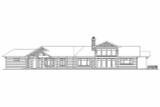 Secondary Image - Craftsman House Plan - Springwater 30-661 - Rear Exterior 