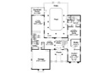 Southwest House Plan - Roswell 11-086 - 1st Floor Plan 