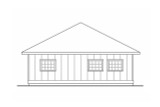 Traditional House Plan - Garage 20-066 - Left Exterior 